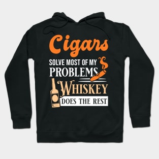 Funny Cigars And Whiskey Quote Hoodie